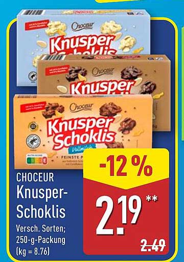CHOCEUR Knusper-Schoklis 250 g