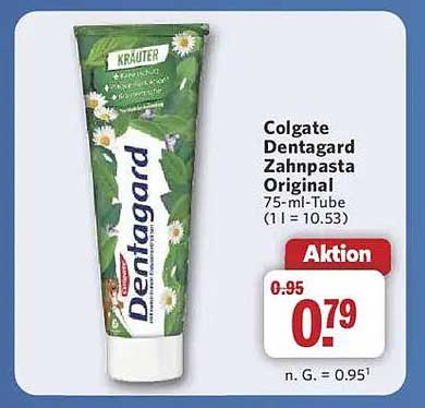 Colgate Dentagard Zahnpasta Original 75-ml-Tube