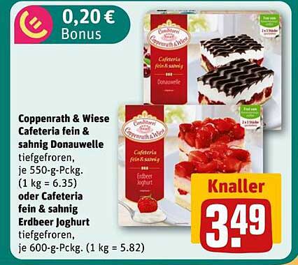 Coppenrath & Wiese Cafeteria fein & sahnig Donauwelle oder Cafeteria fein & sahnig Erdbeer Joghurt