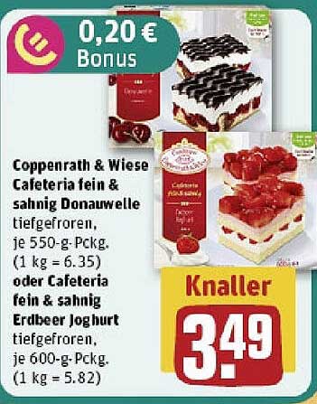 Coppenrath & Wiese Cafeteria fein & sahnig Donauwelle oder Erdbeer Joghurt