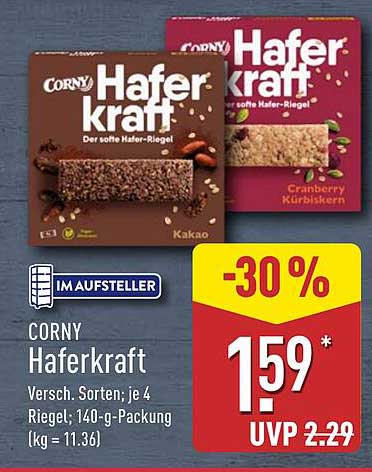 CORNY Haferkraft - Der softe Hafer-Riegel