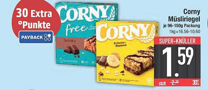 Corny Müsliriegel 96-150g Packung