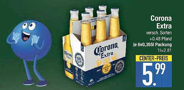 Corona Extra 6x0,355L Packung
