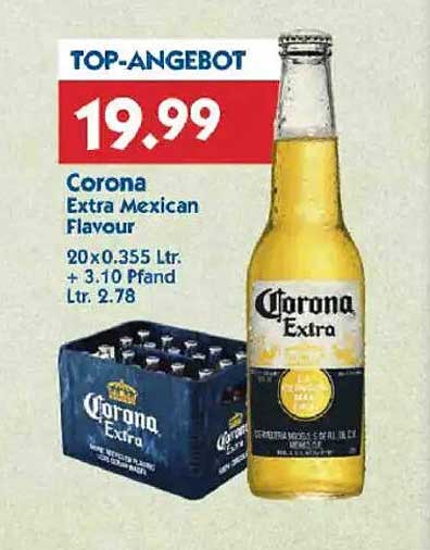 Corona Extra Mexican Flavour 20 x 0.355 Ltr.