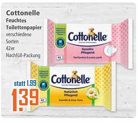 Cottonelle Feuchtes Toilettenpapier - verschiedene Sorten