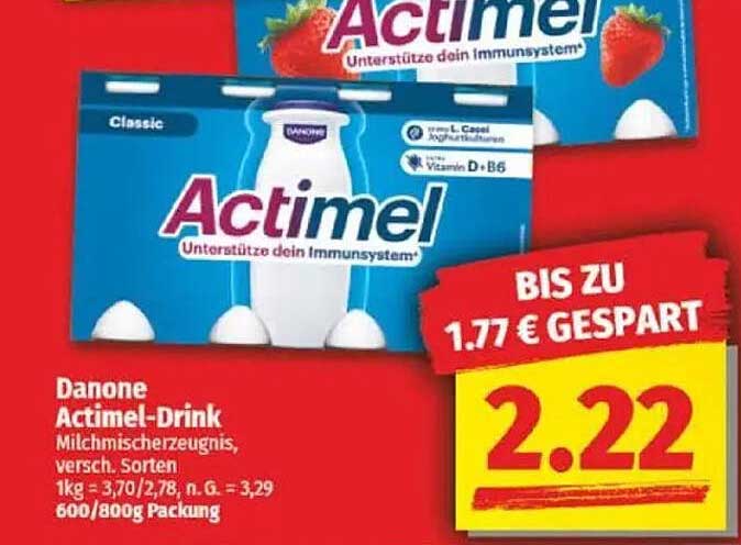 Danone Actimel-Drink 600/800g