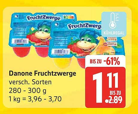 Danone Fruchtzwerge - verschiedene Sorten