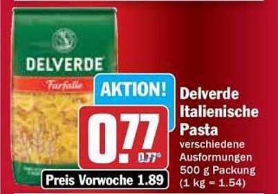 Delverde Italienische Pasta - Farfalle, 500 g Packung