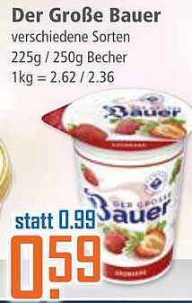 Der Große Bauer verschiedene Sorten 225g / 250g Becher