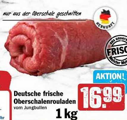 Deutsche frische Oberschalenrouladen vom Jungbullen