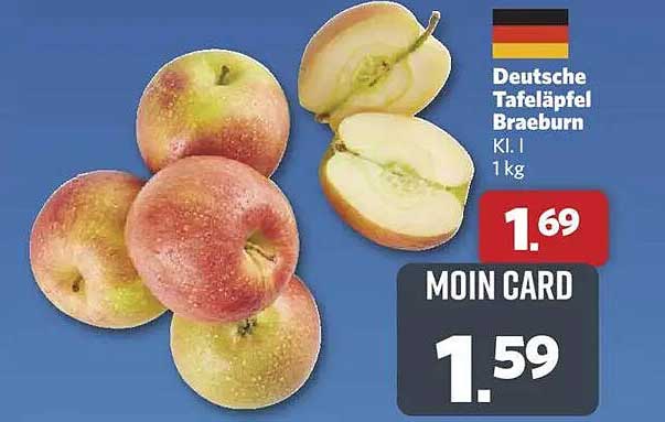 Deutsche Tafeläpfel Braeburn 1 kg