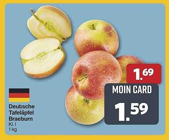 Deutsche Tafeläpfel Braeburn, Kl. I, 1 kg