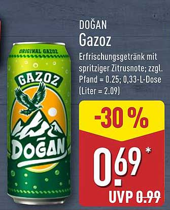 DOĞAN Gazoz - Erfrischungsgetränk mit spritziger Zitrusnote