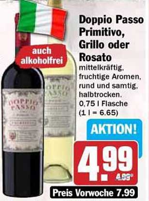 Doppio Passo Primitivo, Grillo oder Rosato