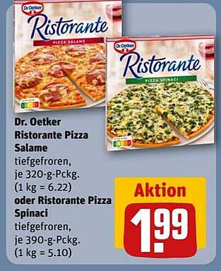 Dr. Oetker Ristorante Pizza Salame oder Ristorante Pizza Spinaci