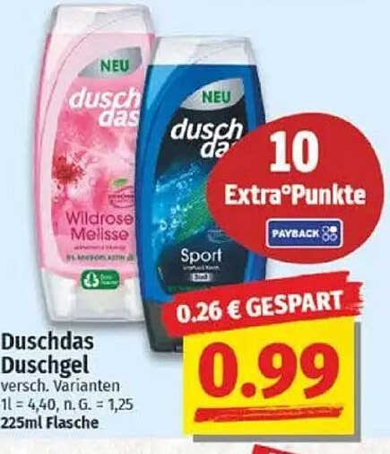 Duschdas Duschgel - verschiedene Varianten