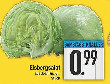Eisbergsalat aus Spanien, Kl. I Stück
