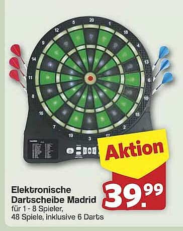 Elektronische Dartscheibe Madrid