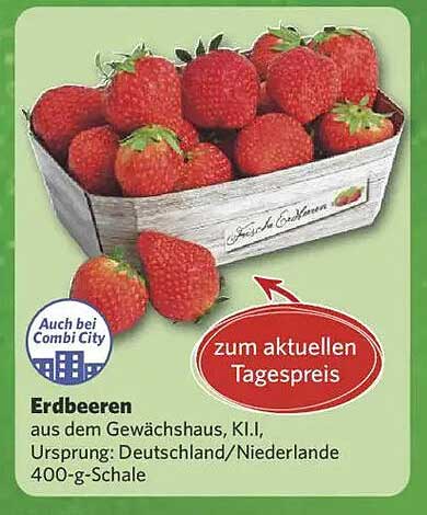 Erdbeeren aus dem Gewächshaus, 400-g-Schale
