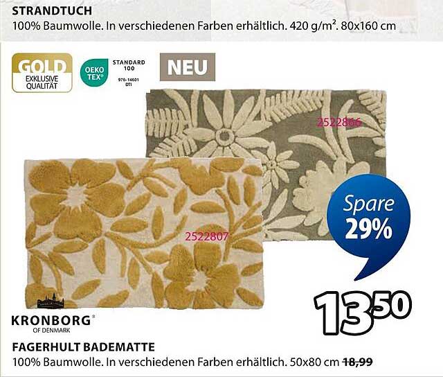 FAGERHULT Badematte - 29% Rabatt