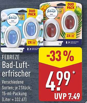 Febreze Bad-Lufterfrischer Duo Pack
