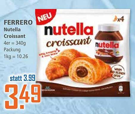 FERRERO Nutella Croissant 4er Packung