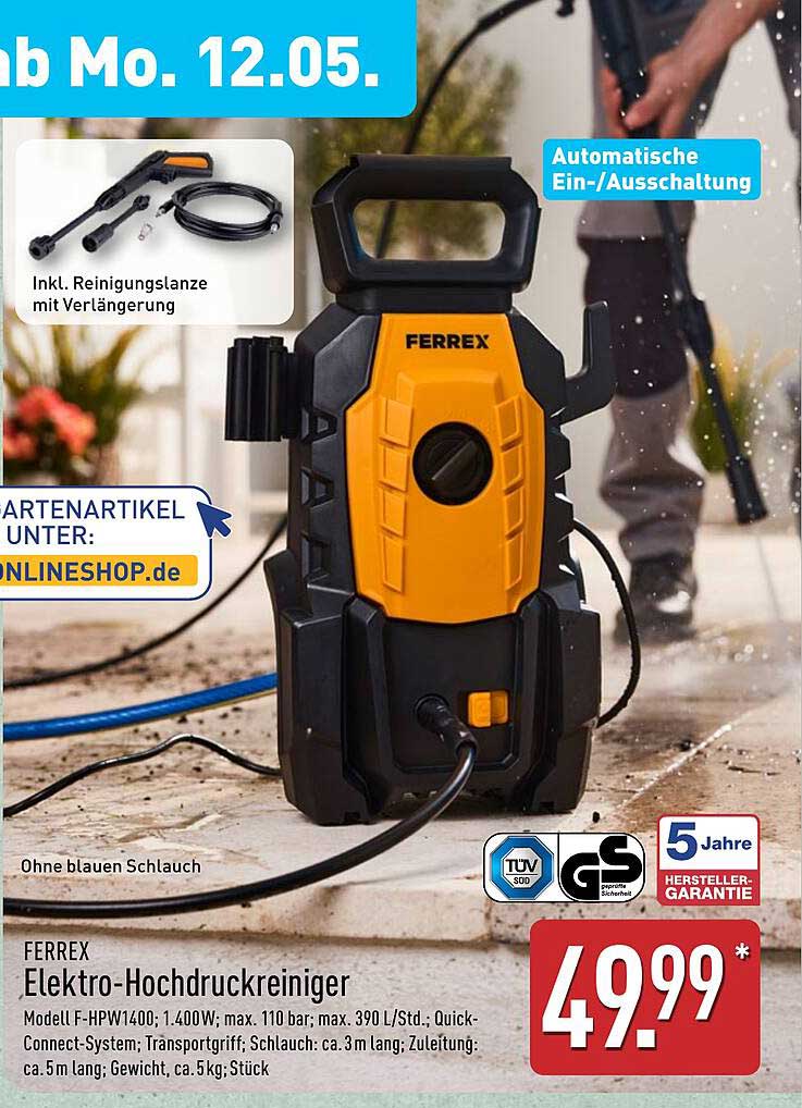 FERREX Elektro-Hochdruckreiniger