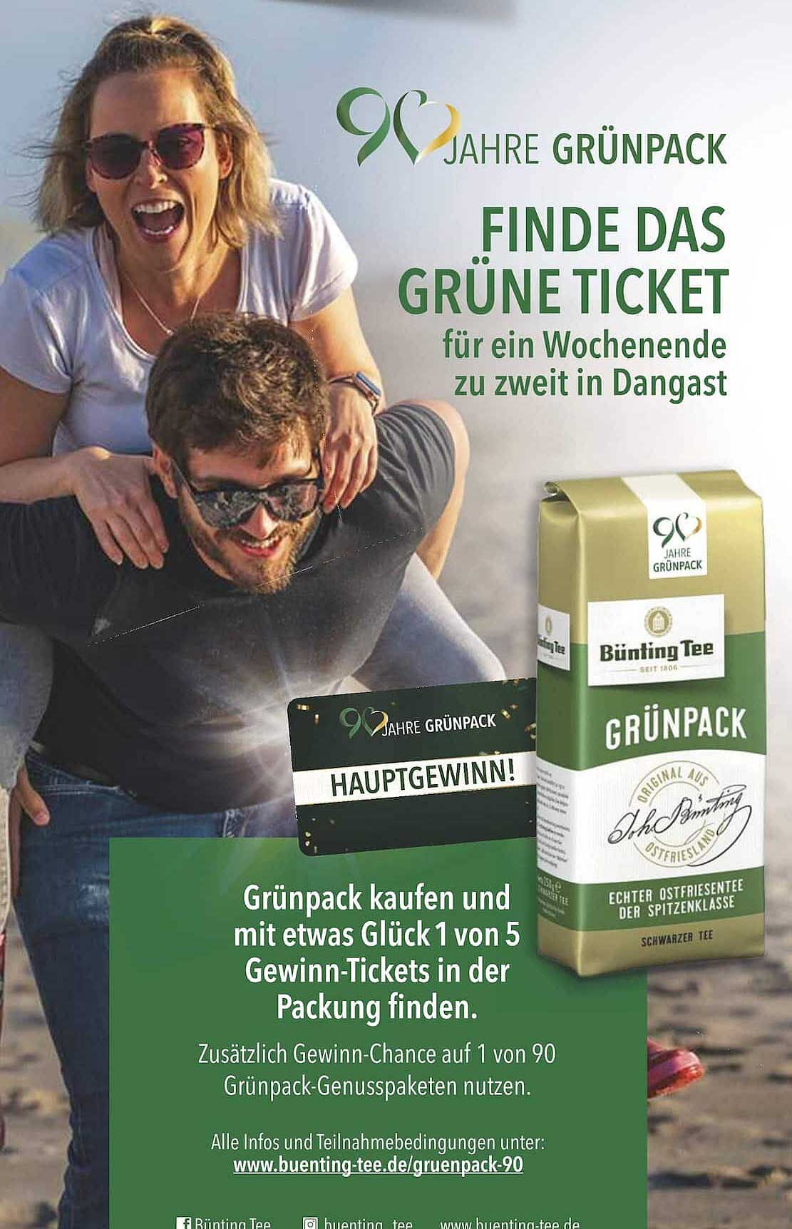 Finde das grüne Ticket für ein Wochenende zu zweit in Dangast