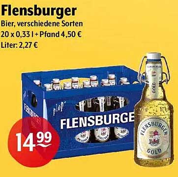 Flensburger Bier 20 x 0,33 l – verschiedene Sorten