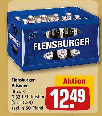 Flensburger Pilsener 20 x 0,33 l-Flaschen