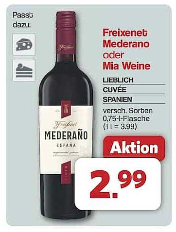 Freixenet Mederaño oder Mia Weine – Aktion!
