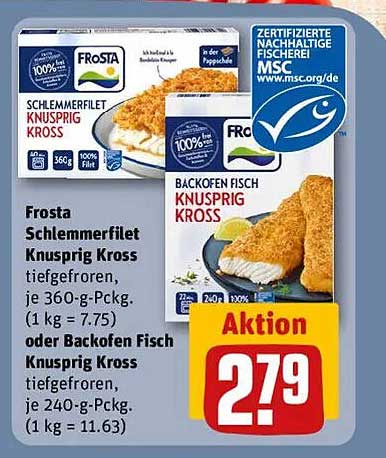 Frosta Schlemmerefilet Knusprig Kross oder Backofen Fisch Knusprig Kross