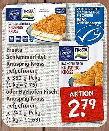 Frosta Schlemmerfilet Knusprig Kross - Tiefgefroren