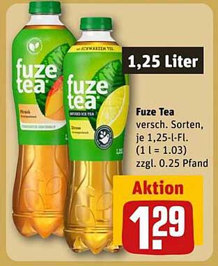 Fuze Tea - Erfrischung pur für nur 1,29 €