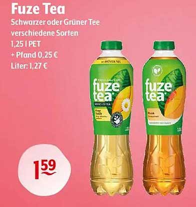 Fuze Tea - Schwarzer oder Grüner Tee in verschiedenen Sorten