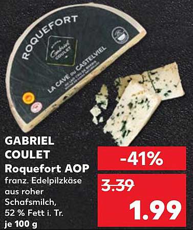 Gabriel Coulet Roquefort AOP - Edler französischer Blauschimmelkäse