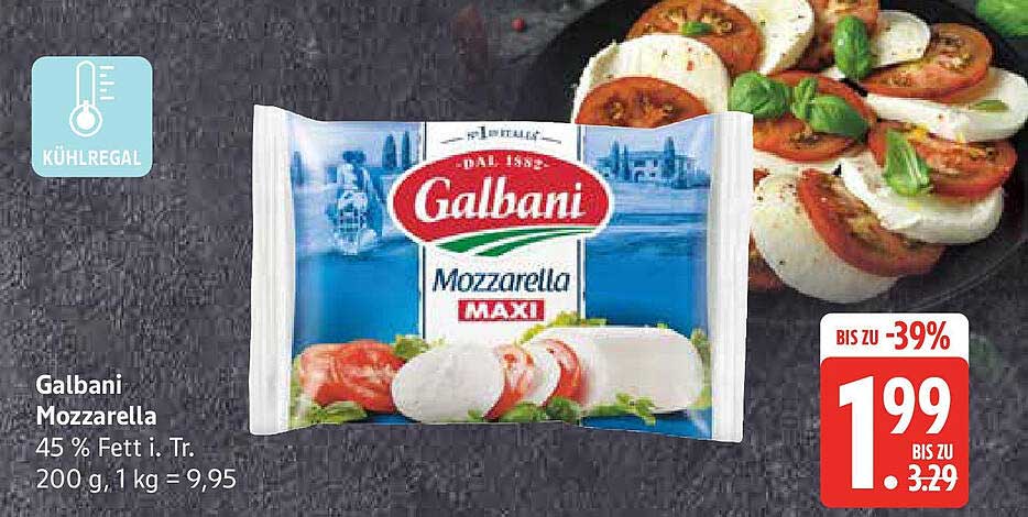 Galbani Mozzarella 200 g für nur 1,99 €