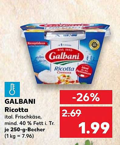 GALBANI Ricotta - italienischer Frischkäse