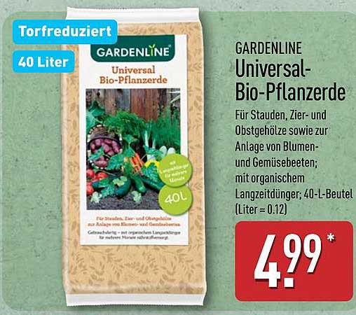 GARDENLINE Universal-Bio-Pflanzerde 40 Liter