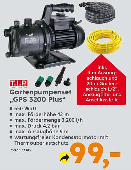 Gartenpumpenset „GPS 3200 Plus“