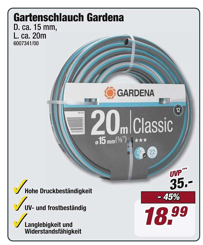Gartenschlauch Gardena 20 m Classic