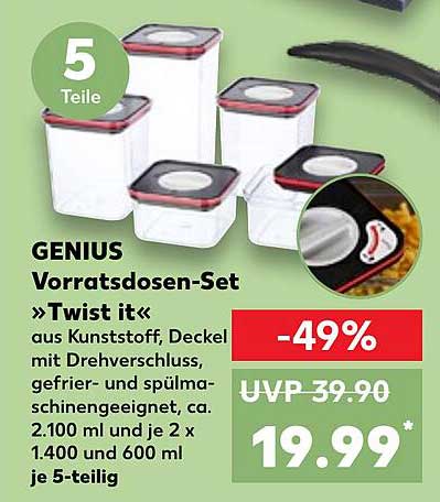 GENIUS Vorratsdosen-Set »Twist it«