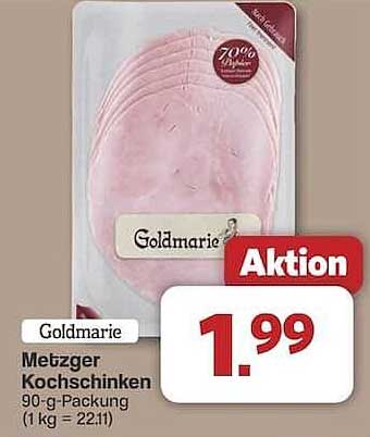 Goldmarie Metzger Kochschinken 90-g-Packung