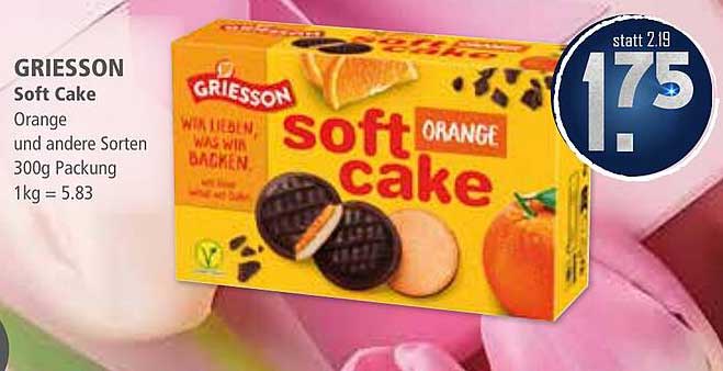 GRIESSON Soft Cake Orange 300g