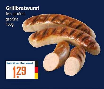 Grillbratwurst - fein gewürzt und gebrüht (100g)