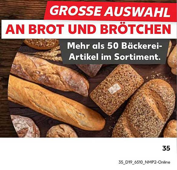 GROSSE AUSWAHL AN BROT UND BRÖTCHEN
