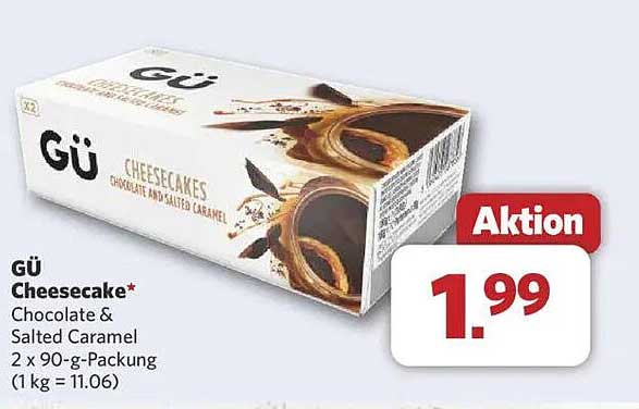 GÜ Cheesecake – Chocolate & Salted Caramel 2 x 90-g-Packung