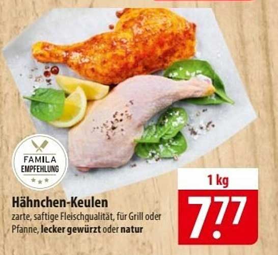 Hähnchen-Keulen 1 kg - Zarte, saftige Fleischqualität für Grill oder Pfanne