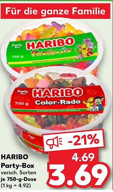 HARIBO Party-Box, 750 g - verschiedene Sorten
