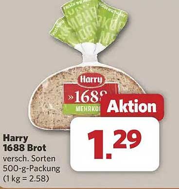 Harry 1688 Brot - verschiedene Sorten 500-g-Packung